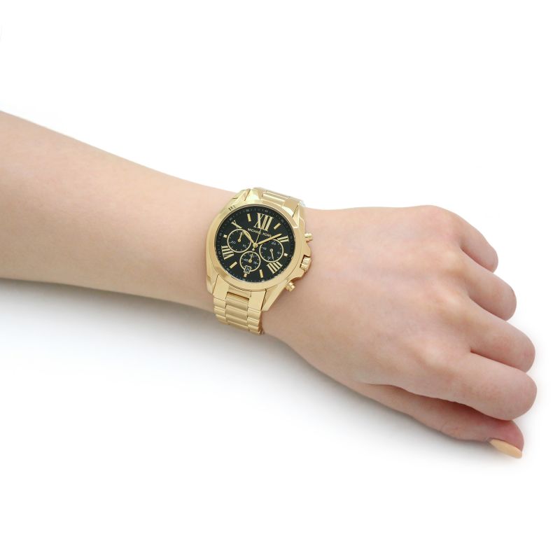  Shop Authentic Michael Kors Bradshaw Black Dial Gold Steel Strap Watch for Women - MK5739 - Luxxuri