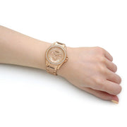  Shop Authentic Fossil Riley Multifunction Rose Gold Dial Rose Gold Steel Strap Watch for Women - ES2811 - Luxxuri