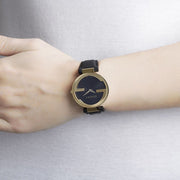  Shop Authentic Gucci Interlocking G Grammy Special Edition Black Dial Black Leather Strap Watch for Women - YA133312 - Luxxuri