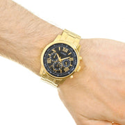  Shop Authentic Guess Horizon Chronograph Black Dial Gold Steel Strap Watch For Men - W0379G4 - Luxxuri