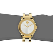  Shop Authentic Movado Bold Silver Dial Two Tone Steel Strap Watch for Women - 3600129 - Luxxuri