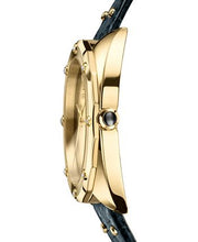  Shop Authentic Versace Shadov Gold Dial Green Leather Strap Watch For Women - VEBM01018 - Luxxuri