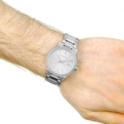  Shop Authentic Burberry The City Silver Dial Silver Steel Strap Watch for Women - BU9000 - Luxxuri