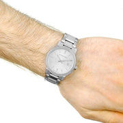 Shop Authentic Burberry The City Silver Dial Silver Steel Strap Watch for Men - BU9900 - Luxxuri