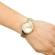 Shop Authentic Burberry The Classic Champagne Dial Gold Steel Strap Watch for Women - BU10109 - Luxxuri