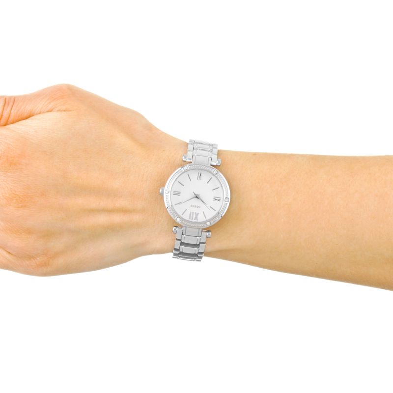  Shop Authentic Guess Park Ave White Dial Silver Steel Strap Watch for Women - W0767L1 - Luxxuri
