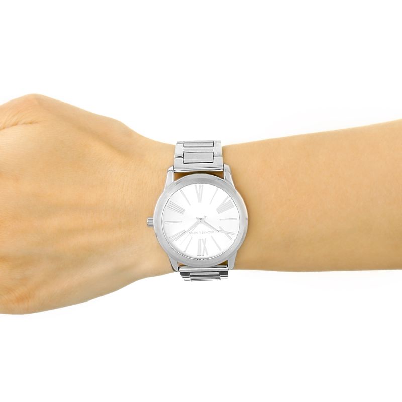  Shop Authentic Michael Kors Hartman Quartz Silver Dial Silver Steel Strap Watch For Women - MK3489 - Luxxuri