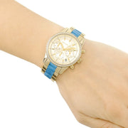  Shop Authentic Michael Kors Ritz Gold Dial Two Tone Steel Strap Watch for Women - MK6328 - Luxxuri