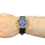  Shop Authentic Hugo Boss Ambassador Chronograph Blue Dial Blue Leather Strap Watch For Men - HB1513320 - Luxxuri