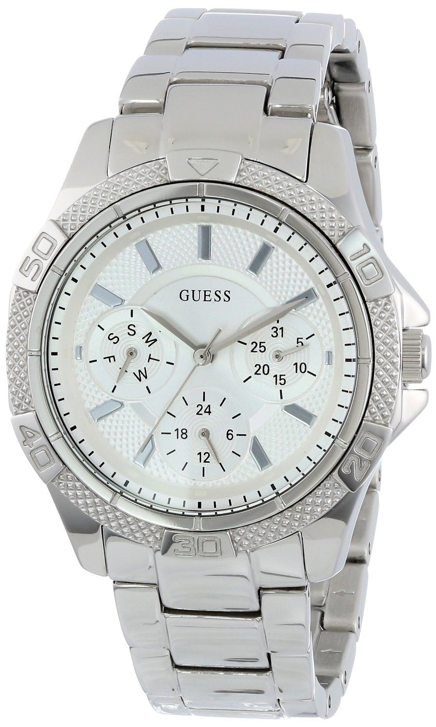  Shop Authentic Guess Mini Phantom Silver Dial Silver Steel Strap Watch for Women - W0235L1 - Luxxuri