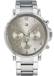  Shop Authentic Tommy Hilfiger Chronograph Grey Dial Silver Steel Strap Watch for Men - 1710382 - Luxxuri