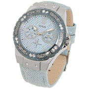  Shop Authentic Guess Limelight Quartz Blue Dial Blue Leather Strap Watch For Men - W0775l1 - Luxxuri