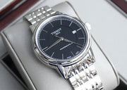  Shop Authentic Tissot Classic Carson Powermatic 80 Black Dial Silver Steel Strap Watch For Men - T085.407.11.051.00 - Luxxuri