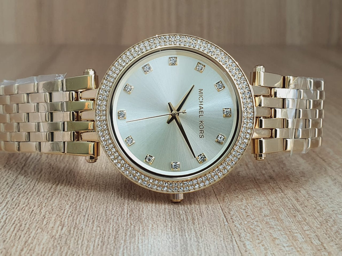  Shop Authentic Michael Kors Darci Gold Dial Gold Stainless Steel Strap Watch for Women - MK3216 - Luxxuri