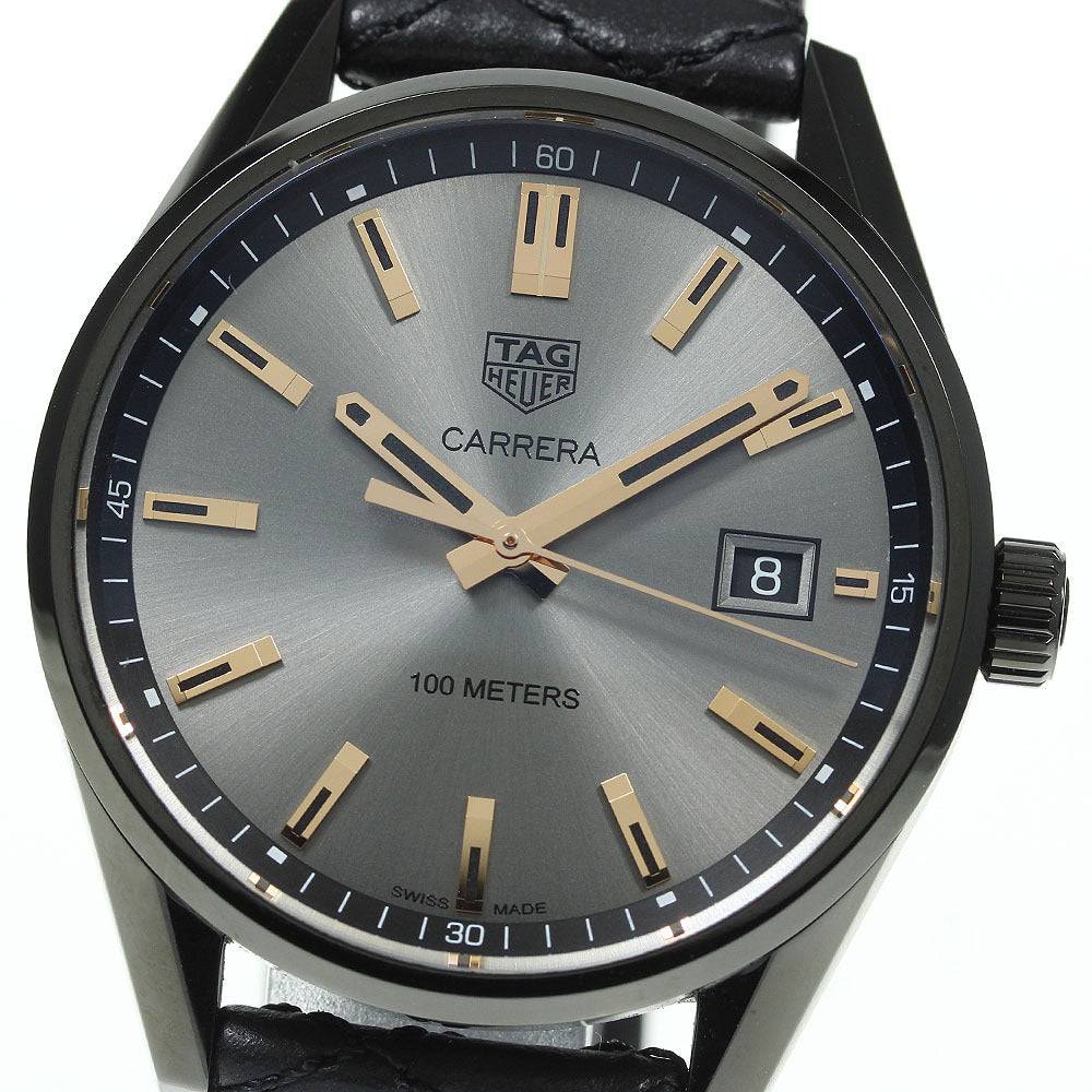  Shop Authentic Tag Heuer Carrera Special Edition Black Dial Black Leather Strap Watch for Women - WAR1113.FC6392 - Luxxuri