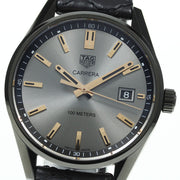 Shop Authentic Tag Heuer Carrera Special Edition Black Dial Black Leather Strap Watch for Women - WAR1113.FC6392 - Luxxuri
