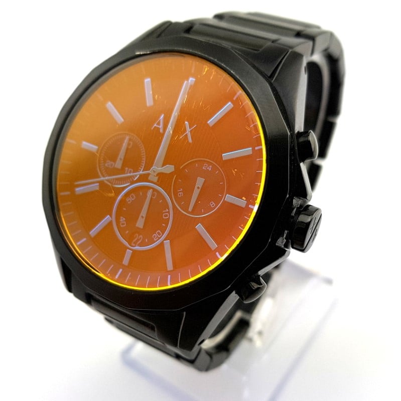  Shop Authentic Armani Exchange Drexler Chronograph Black Dial Black Steel Strap Watch For Men - AX2615 - Luxxuri