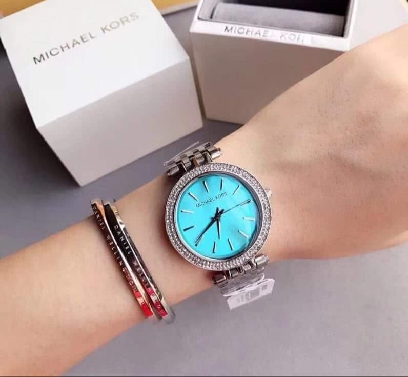  Shop Authentic Michael Kors Darci Mother of Pearl Blue  Dial Silver Steel Strap Watch for Women - MK3515 - Luxxuri