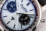  Shop Authentic Breitling Top Time B01 Triumph Blue Dial Black Leather Strap Watch for Men - AB01764A1C1X1 - Luxxuri