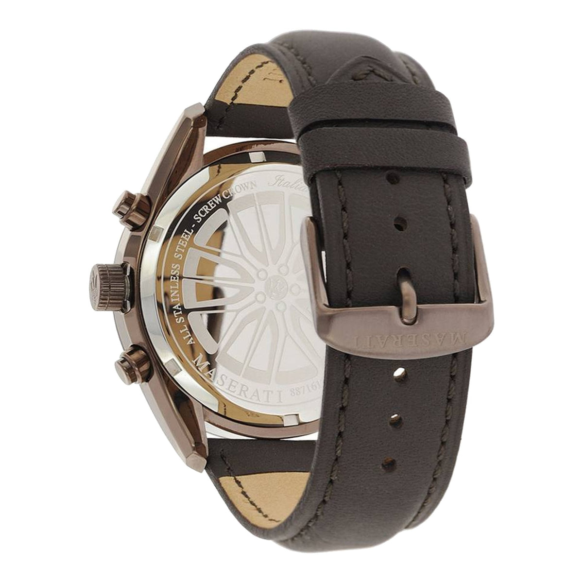  Shop Authentic Maserati Traguardo Chronograph Blue Dial Brown Leather Strap Watch For Men - R8871612008 - Luxxuri