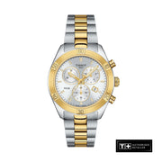  Shop Authentic Tissot PR 100 Sport Chic Chronograph Silver Dial Two Tone Steel Strap Watch For Women - T101.917.22.031.00 - Luxxuri