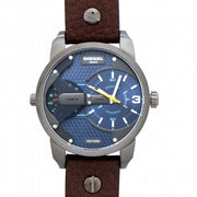  Shop Authentic Diesel Mini Daddy Analog Blue Dial Brown Leather Strap Watch For Men - DZ7339 - Luxxuri