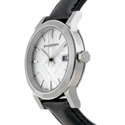  Shop Authentic Burberry The City Silver Dial Black Leather Strap Watch for Women - BU9106 - Luxxuri
