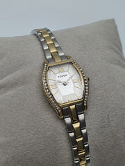  Shop Authentic Fossil Molly Silver Dial Two Tone Steel Strap Watch for Women - ES3287 - Luxxuri