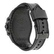  Shop Authentic Fossil Nate Chronograph Black Dial Black Leather Strap Watch for Men - JR1510 - Luxxuri