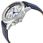  Shop Authentic Citizen Eco Drive Calendrier White Dial Blue Leather Strap Watch For Men - BU2020-11A - Luxxuri