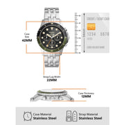  Shop Authentic Fossil FB-01 Chronograph Black Dial Silver Steel Strap Watch for Men - FS5864 - Luxxuri