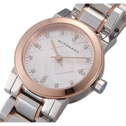  Shop Authentic Burberry The City Silver Dial Two Tone Steel Strap Watch for Women - BU9214 - Luxxuri