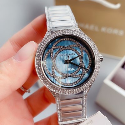  Shop Authentic Michael Kors Kerry Mother of Pearl Dial Silver Strap Watch for Women - MK3480 - Luxxuri