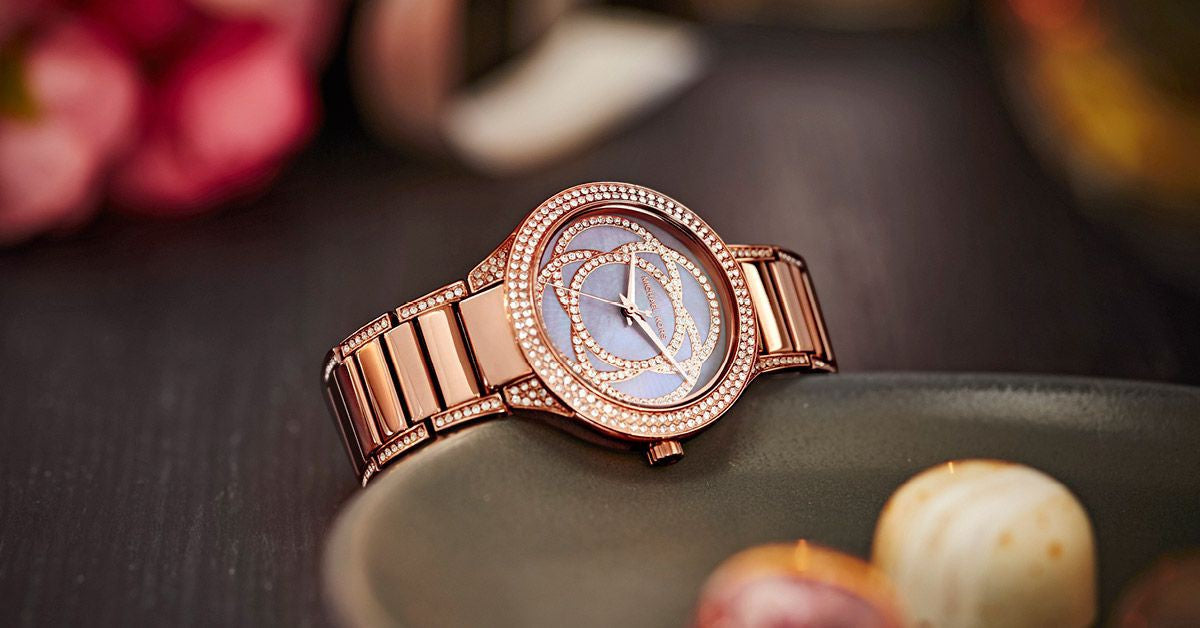  Shop Authentic Michael Kors Kerry Purple Dial Rose Gold Stainless Steel Strap Watch for Women - MK3482 - Luxxuri