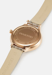  Shop Authentic Swarovski Octea Nova Beige Dial Grey Leather Strap Watch for Women - 5649999 - Luxxuri