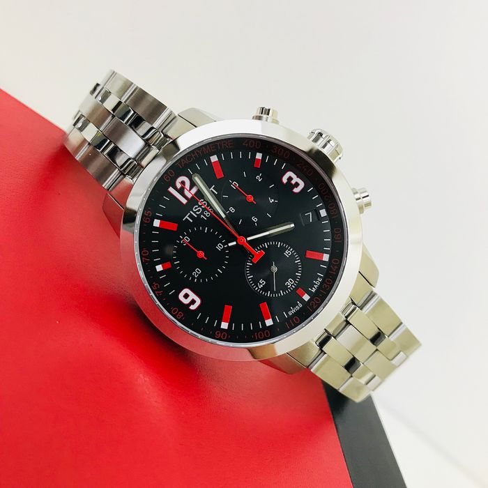  Shop Authentic Tissot PRC 200 Asian Games Special Edition Black Dial Silver Steel Strap Watch For Men - T055.417.11.057.01 - Luxxuri