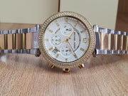  Shop Authentic Michael Kors Parker White Dial Two Tone Steel Strap Watch for Women - MK5626 - Luxxuri