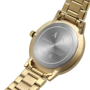  Shop Authentic Armani Exchange Cayde Chronograph Black Dial Gold Steel Strap Watch for Men - AX2747 - Luxxuri