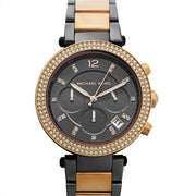  Shop Authentic Michael Kors Parker Chronograph Grey Dial Two Tone Steel Strap Watch For Women - MK6440 - Luxxuri