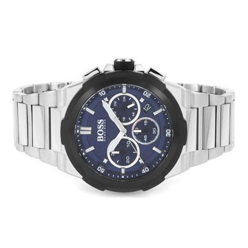  Shop Authentic Hugo Boss Supernova Chronograph Blue Dial Silver Steel Strap Watch for Men - 1513360 - Luxxuri