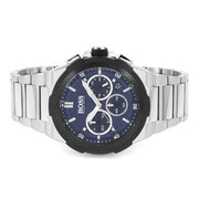  Shop Authentic Hugo Boss Supernova Chronograph Blue Dial Silver Steel Strap Watch for Men - 1513360 - Luxxuri