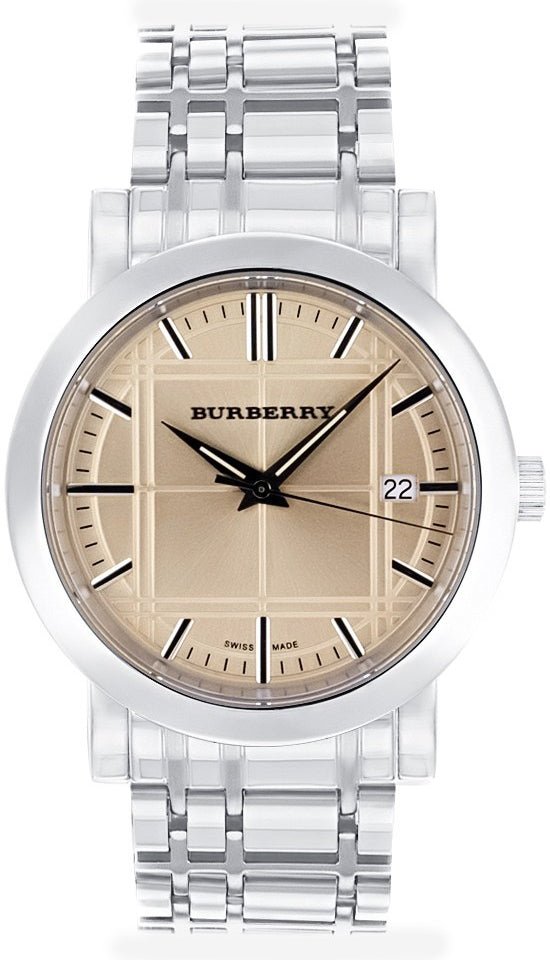  Shop Authentic Burberry Heritage Collection Rose Gold Dial Silver Steel Strap Watch for Men - BU1352 - Luxxuri