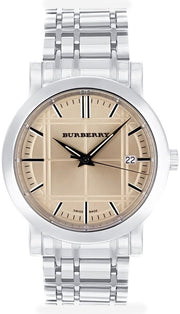  Shop Authentic Burberry Heritage Collection Rose Gold Dial Silver Steel Strap Watch for Men - BU1352 - Luxxuri