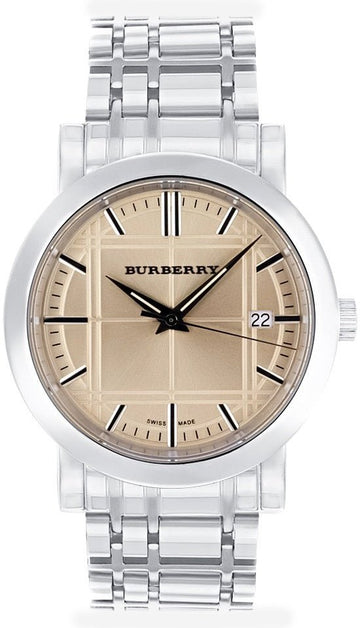  Shop Authentic Burberry Heritage Collection Rose Gold Dial Silver Steel Strap Watch for Men - BU1352 - Luxxuri