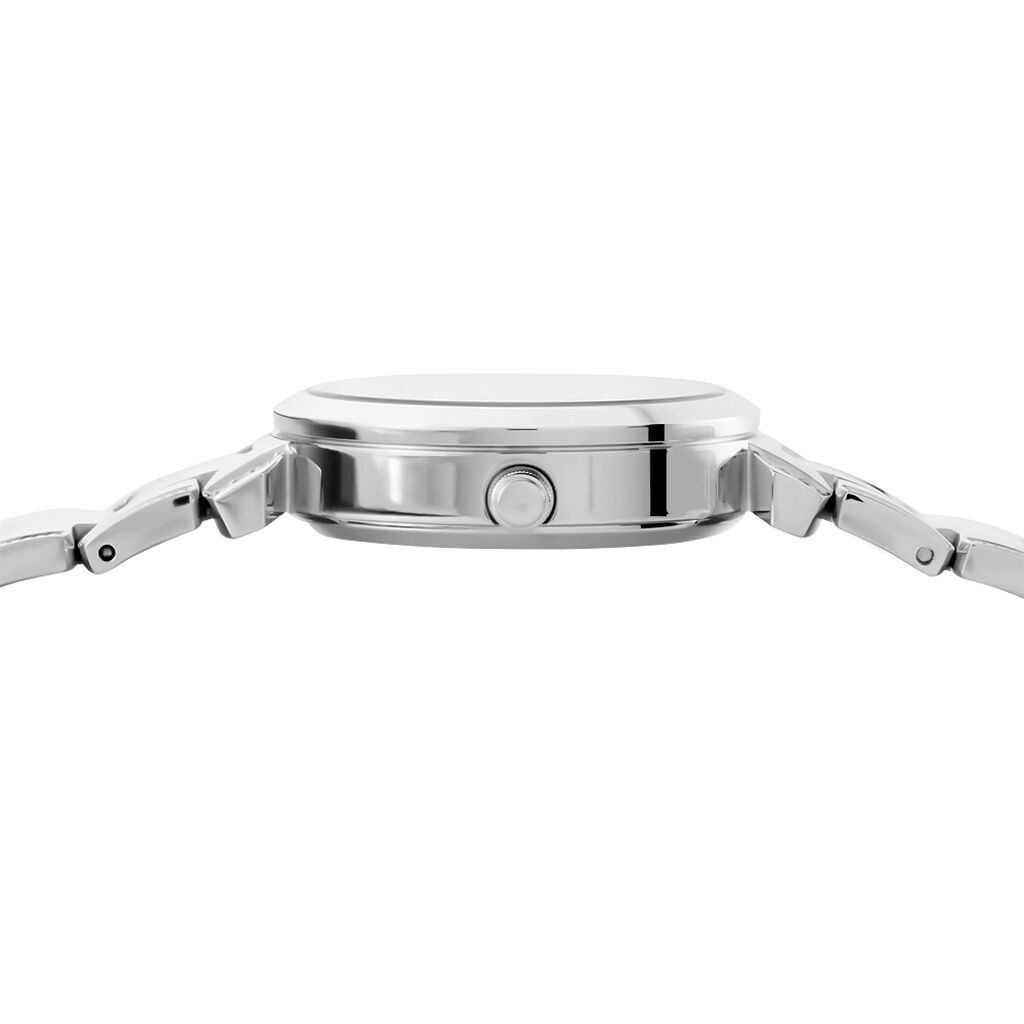  Shop Authentic Guess Night Life Clear Silver Dial Silver Steel Strap Watch for Women - GW0470L1 - Luxxuri