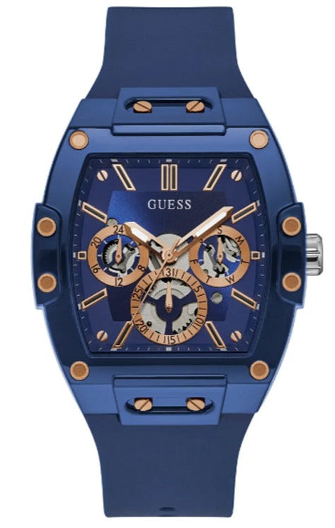  Shop Authentic Guess Phoenix Multifunction Blue Dial Blue Rubber Strap Watch for Men - GW0203G7 - Luxxuri