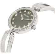  Shop Authentic Bulova Crystal Black Mother of Pearl Dial Silver Steel Strap Watch for Women - 96L224 - Luxxuri