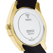  Shop Authentic Guess Clarity Gold Dial Black Silicone Strap Watch for Women - GW0109L1 - Luxxuri