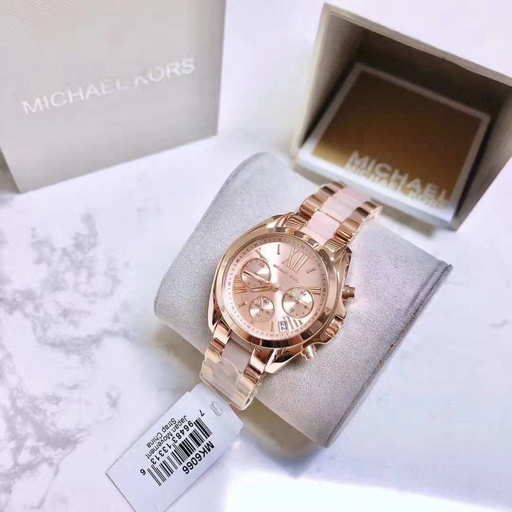  Shop Authentic Michael Kors Bradshaw Rose Gold Dial Two Tone Steel Strap Watch for Women - MK6066 - Luxxuri