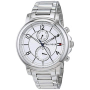  Shop Authentic Tommy Hilfiger Claudia White Dial Silver Steel Strap Watch for Women - 1781819 - Luxxuri